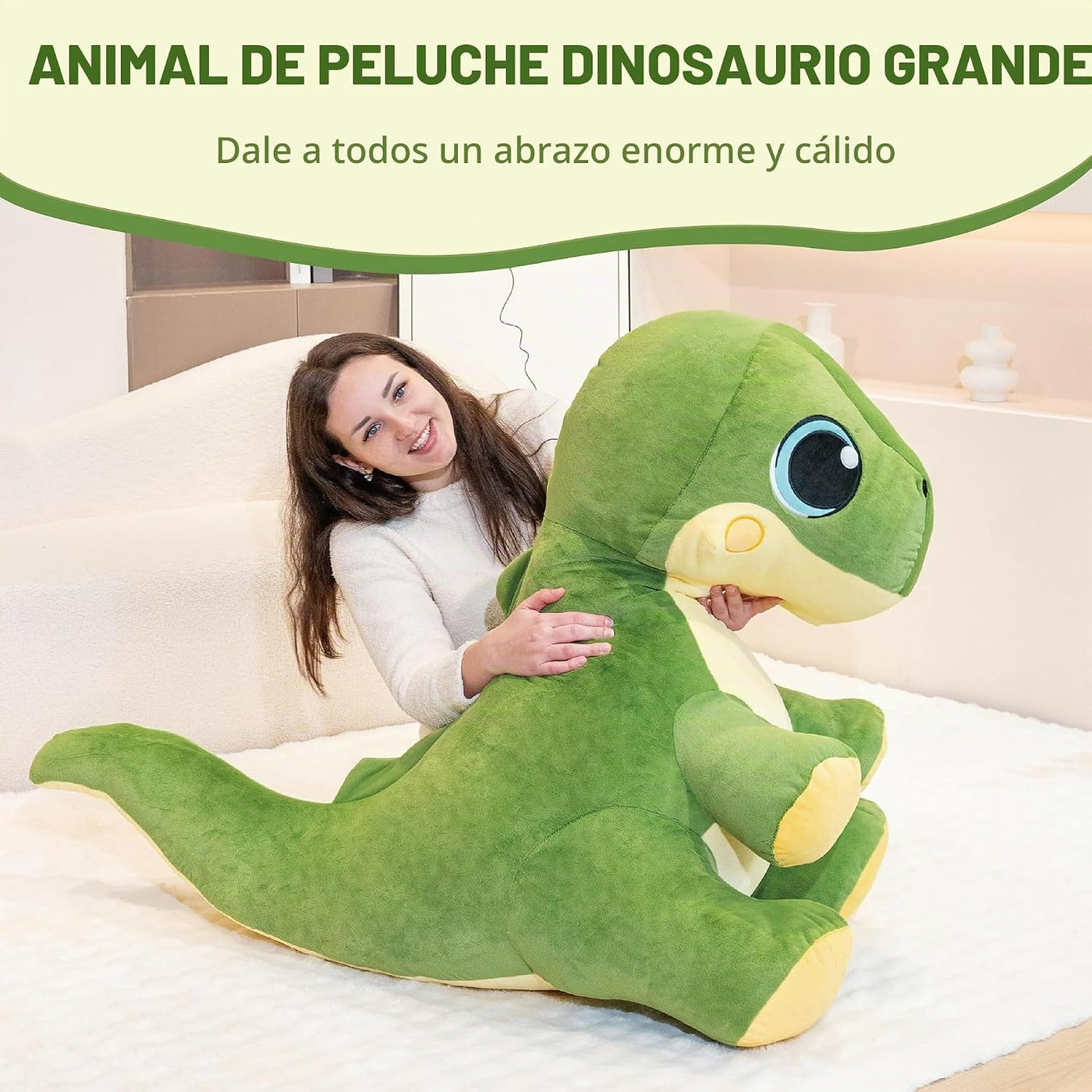 Jrystar 31" Animales de peluche grandes de dinosaurio para niño...