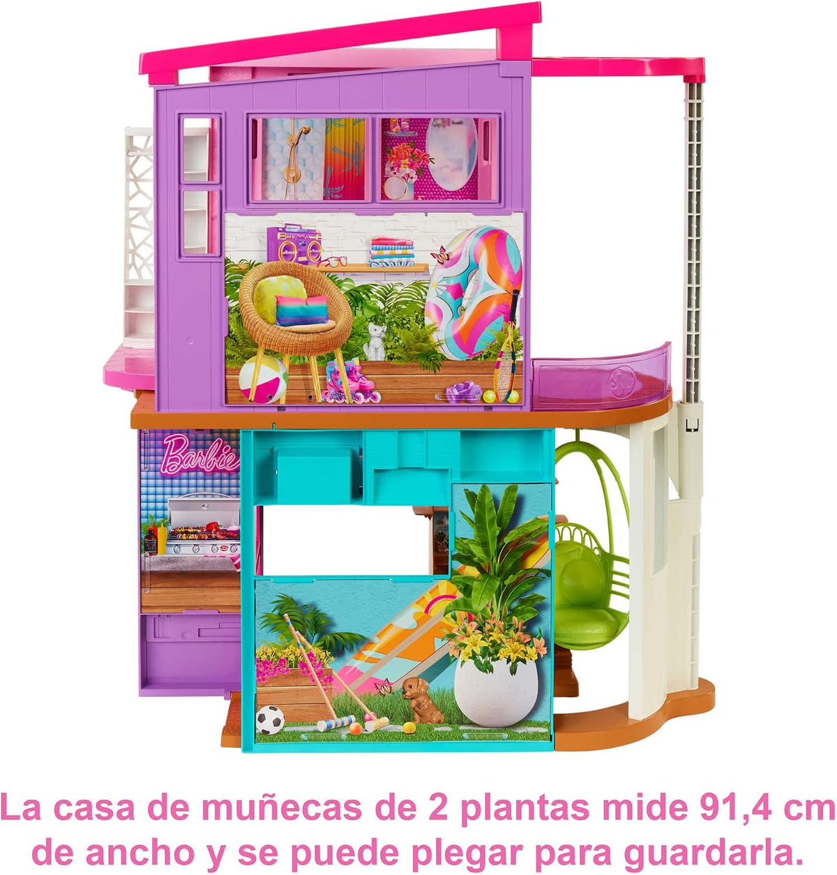 Barbie Vacation House Juego de casa de muñecas y accesorios | Casa...