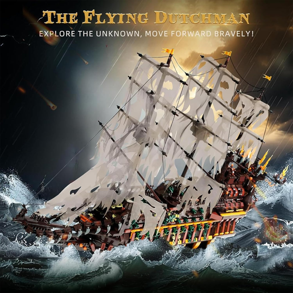 Mold King Kits de bloques de construcción de modelo de barco pirata...