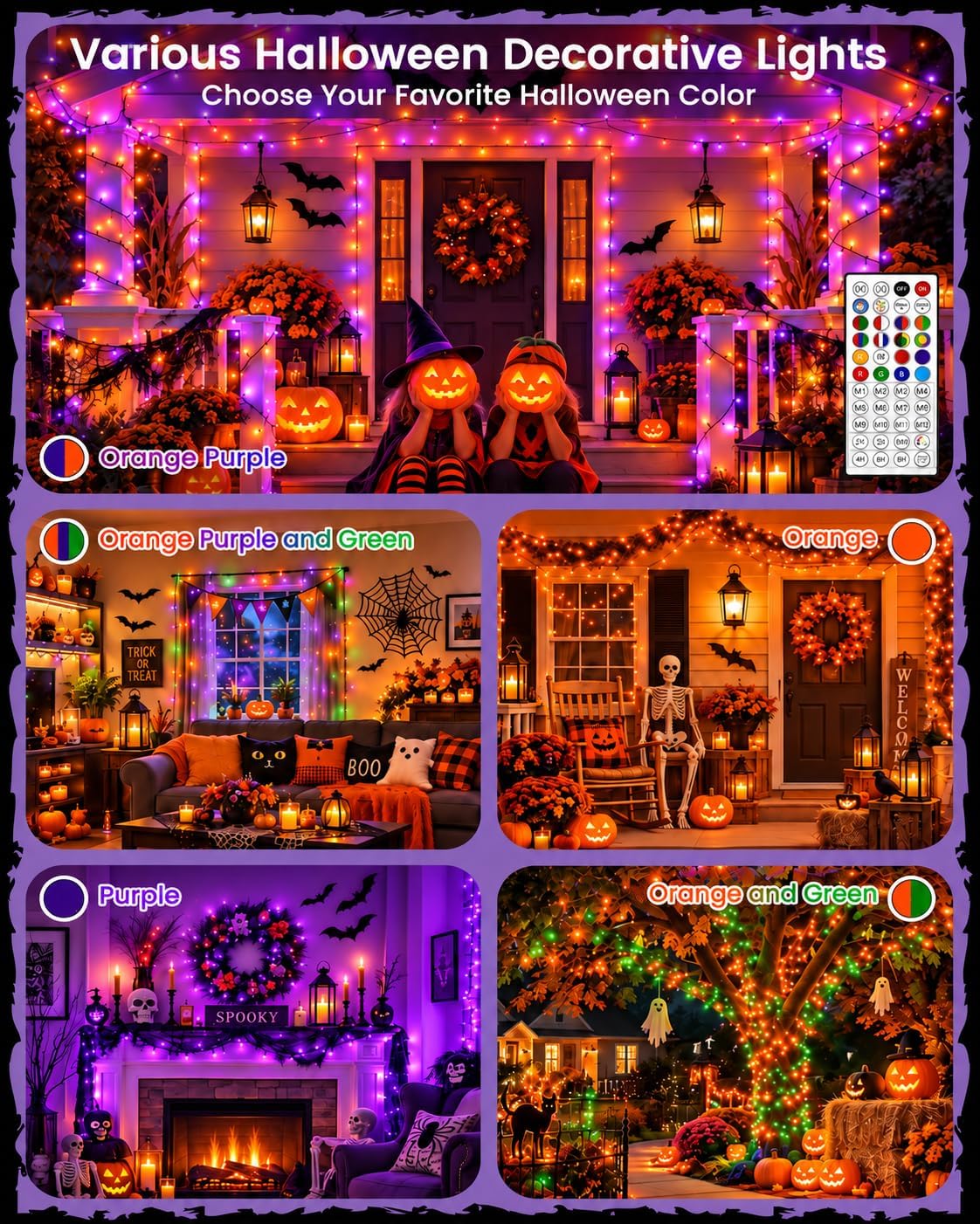 Cadena de luces RGB inteligentes que cambian de color de 600 LED |...
