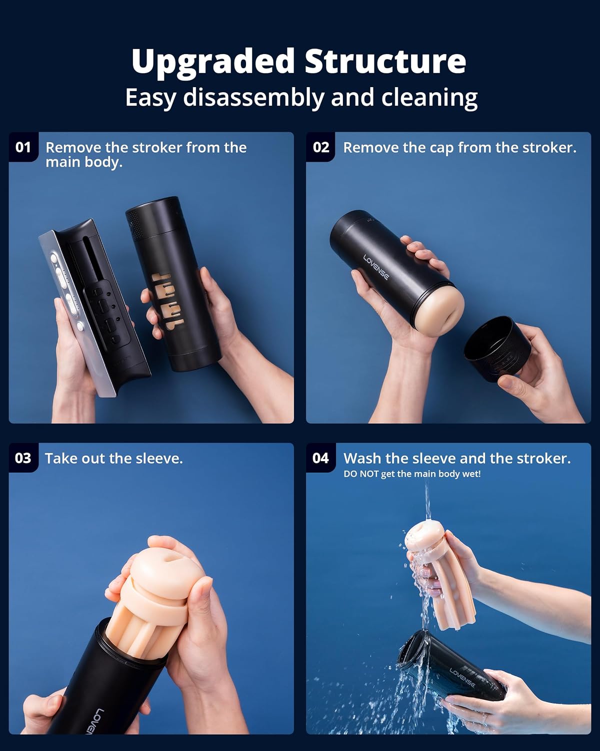 LOVENSE Solace Pro Masturbador masculino automático de empuje máqui...