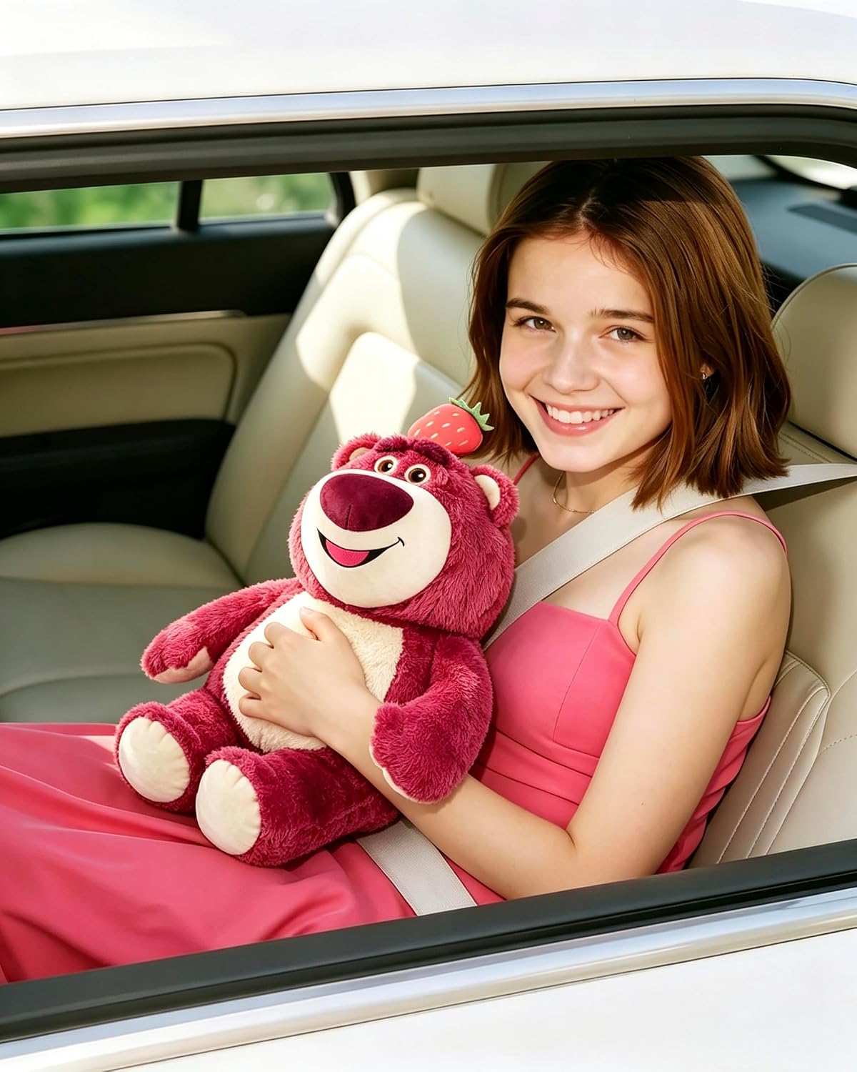 MINISO Disney Toy Story Lotso - Peluche de oso de fresa de 14 pulga...