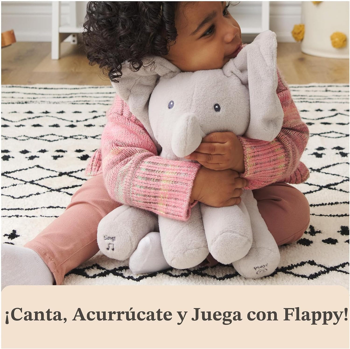 GUND - Peluche animado de Flappy el elefante para bebés, juguete de...