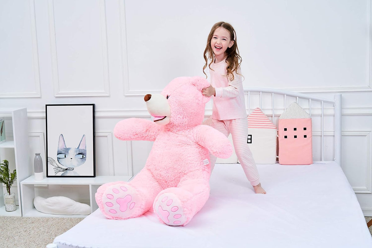 IKASA - Oso de peluche gigante, animales de juguete (Rosa, 39 pulga...