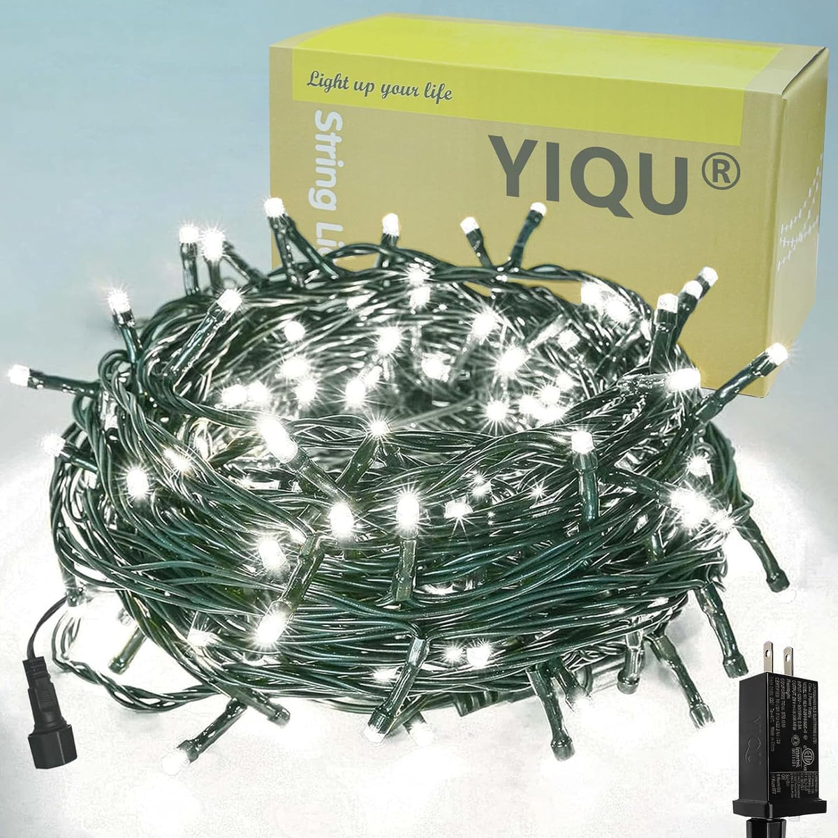 Guirnalda de luces de Navidad extensibles para interiores y exterio...