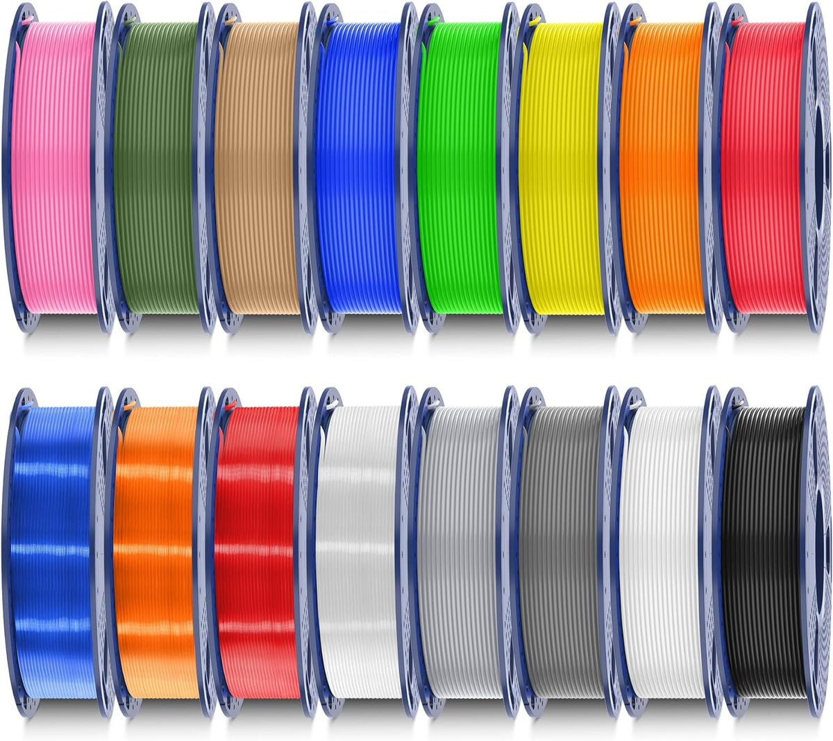 SUNLU Filamento PLA de 8.82 oz, paquete de 16 colores, multicolor |...