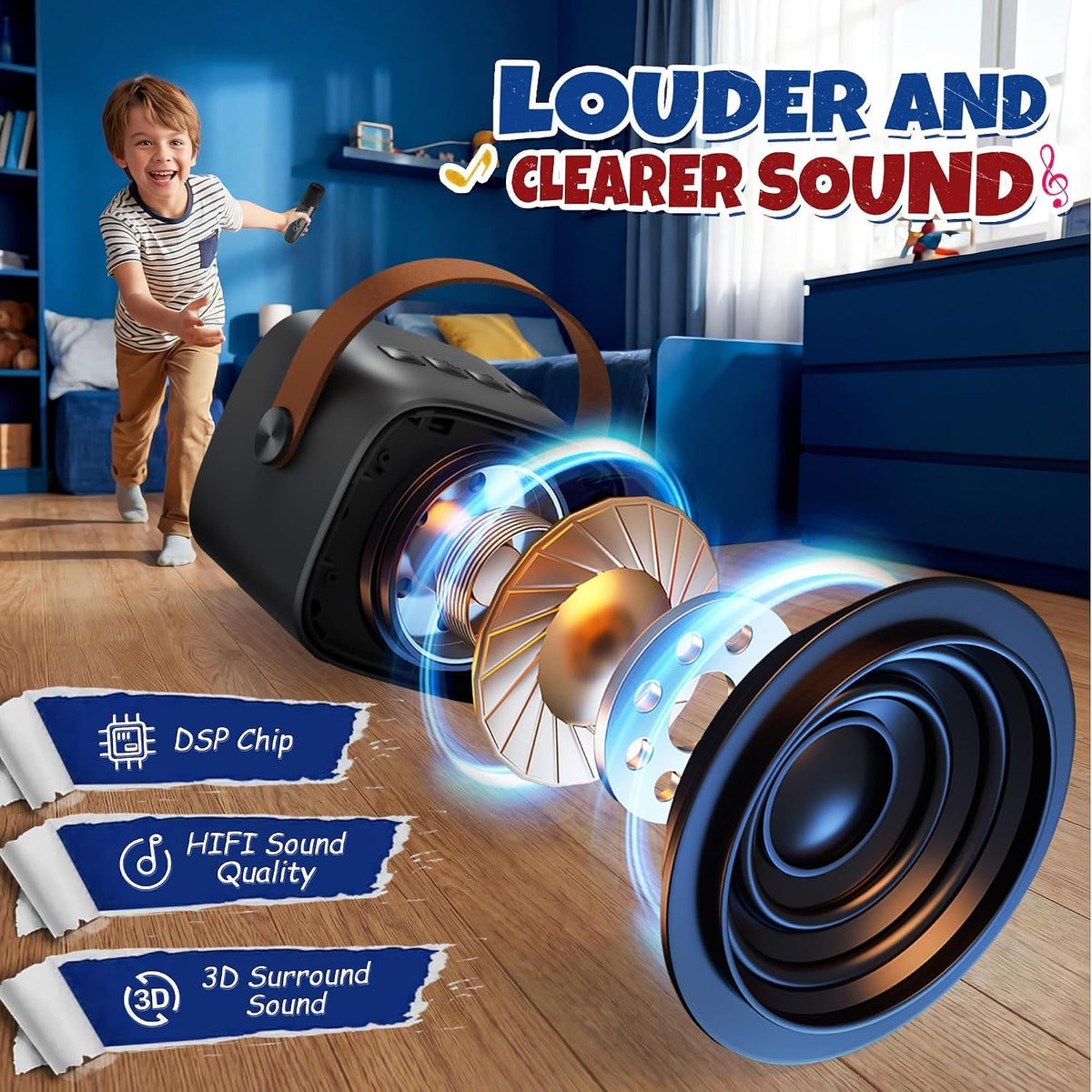 YLL Máquina de karaoke para niños y adultos, regalos de cumpleaños...