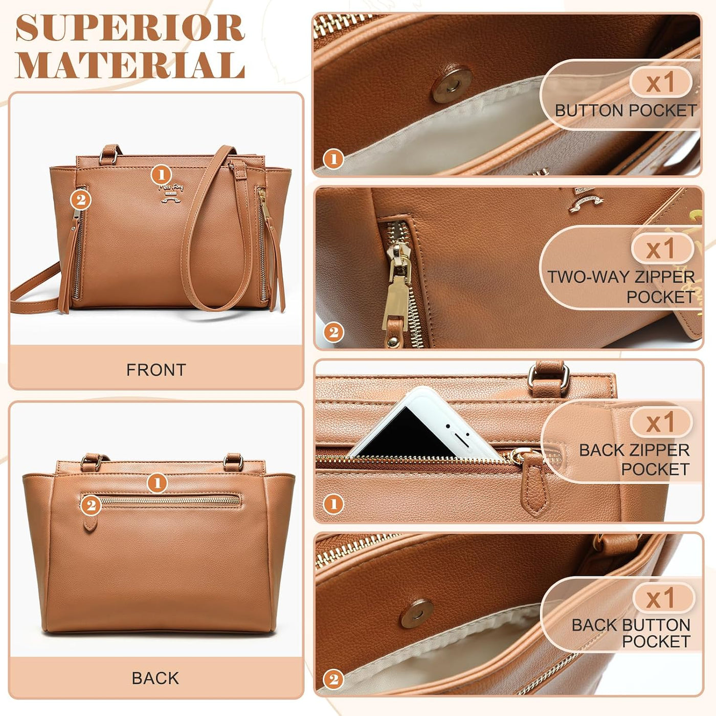 Miss Fong - Bolso pequeño cruzado para pañales, bolsos cruzados par...