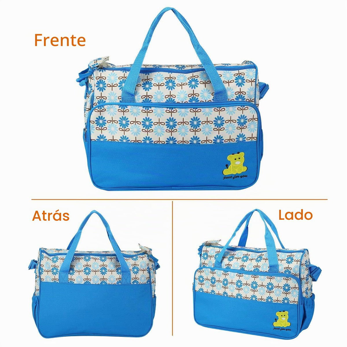 Moclever Juego de Bolso Tote para Pañales, 5 Piezas de Bolsas para...