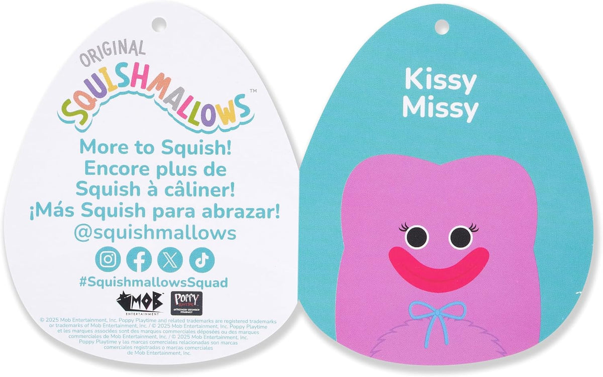 Squishmallows Original Poppy Playtime Kissy Missy de 12 pulgadas -...