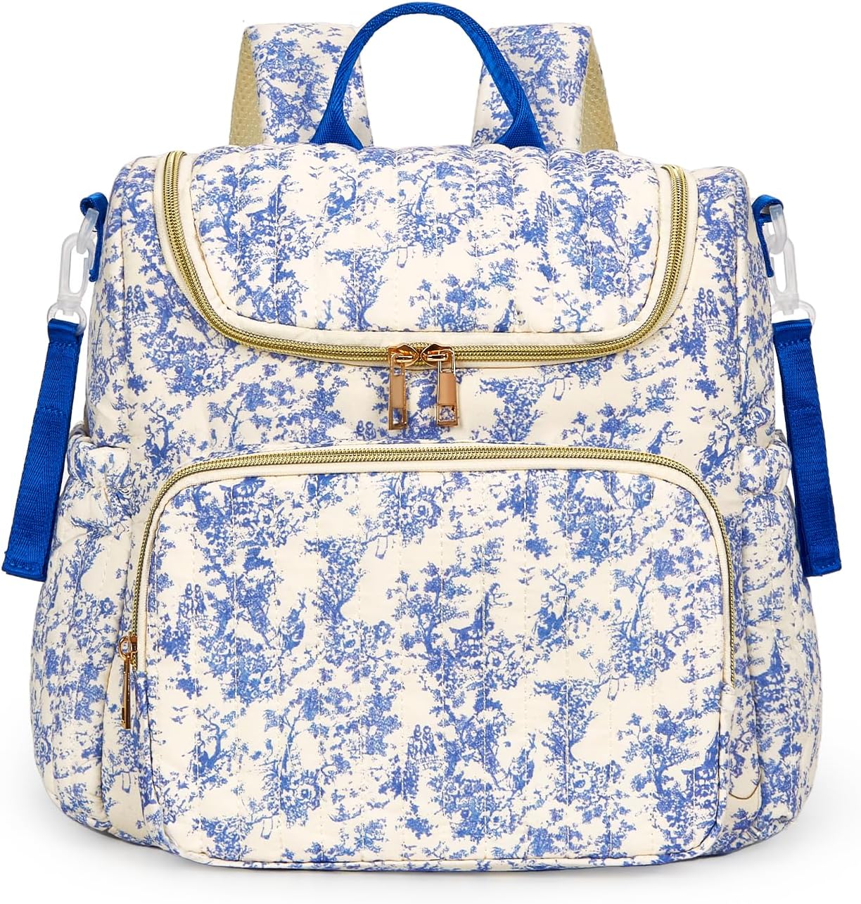 YESFIXS Mochila acolchada para pañales, mochila grande con estampad...