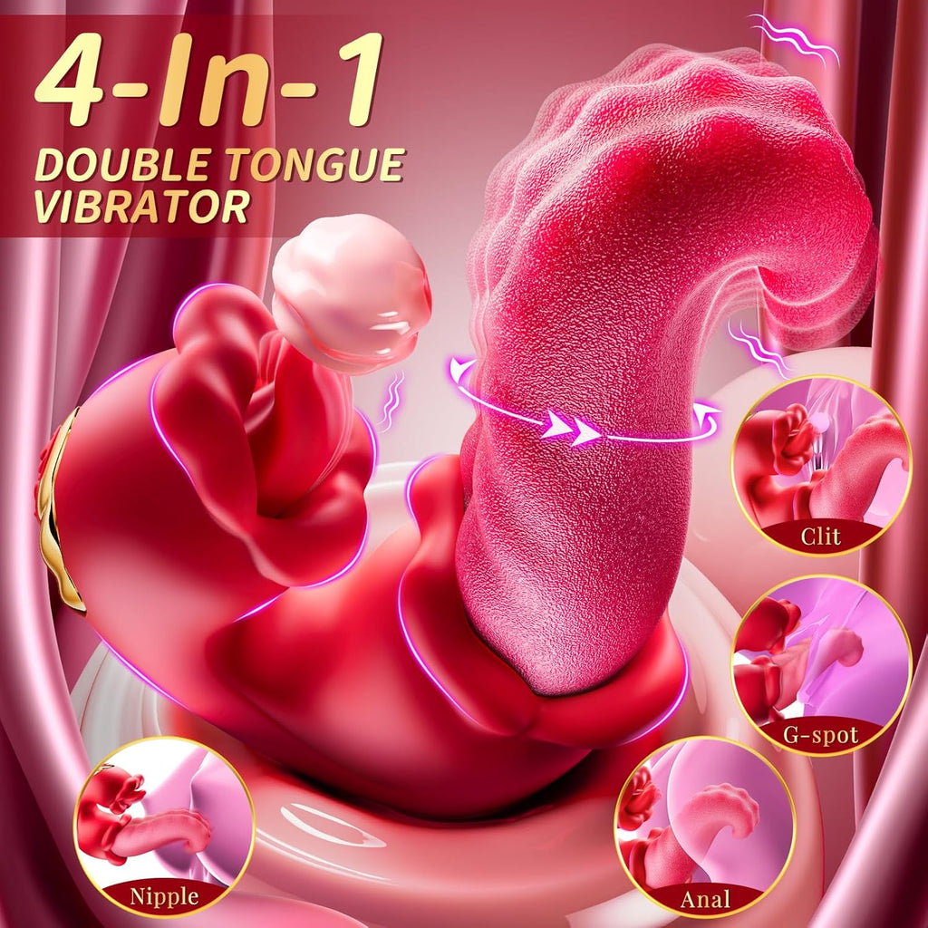 Juguetes sexuales vibrador de lengua realista para mujeres \u2013 1...