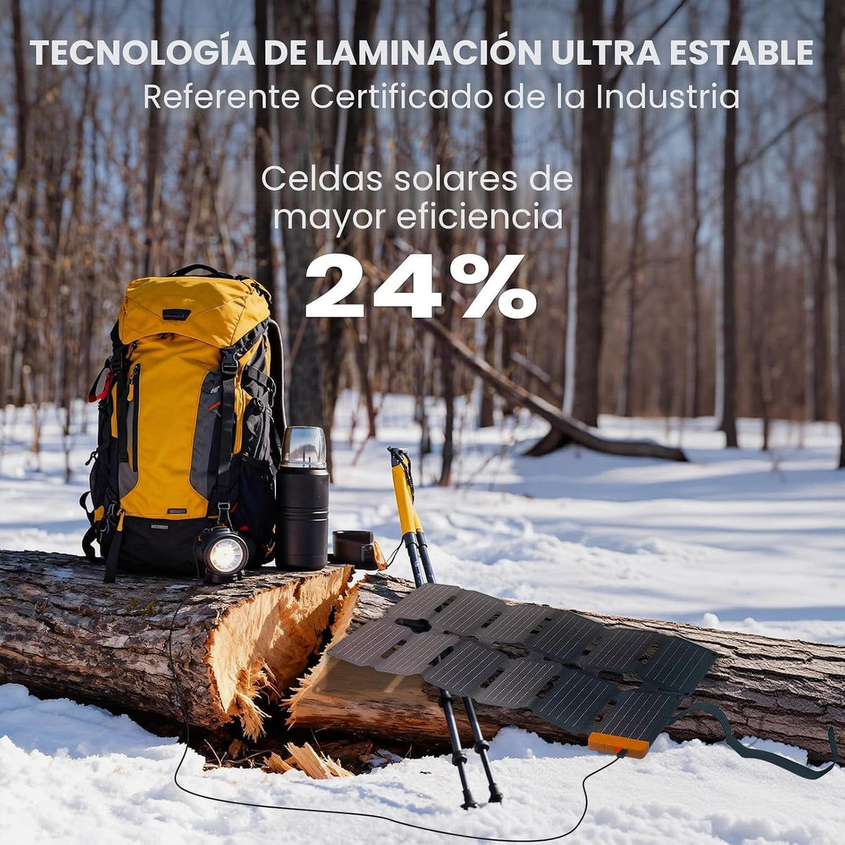 FlexSolar Cargador de panel solar ultra portátil y ligero de 36 W |...