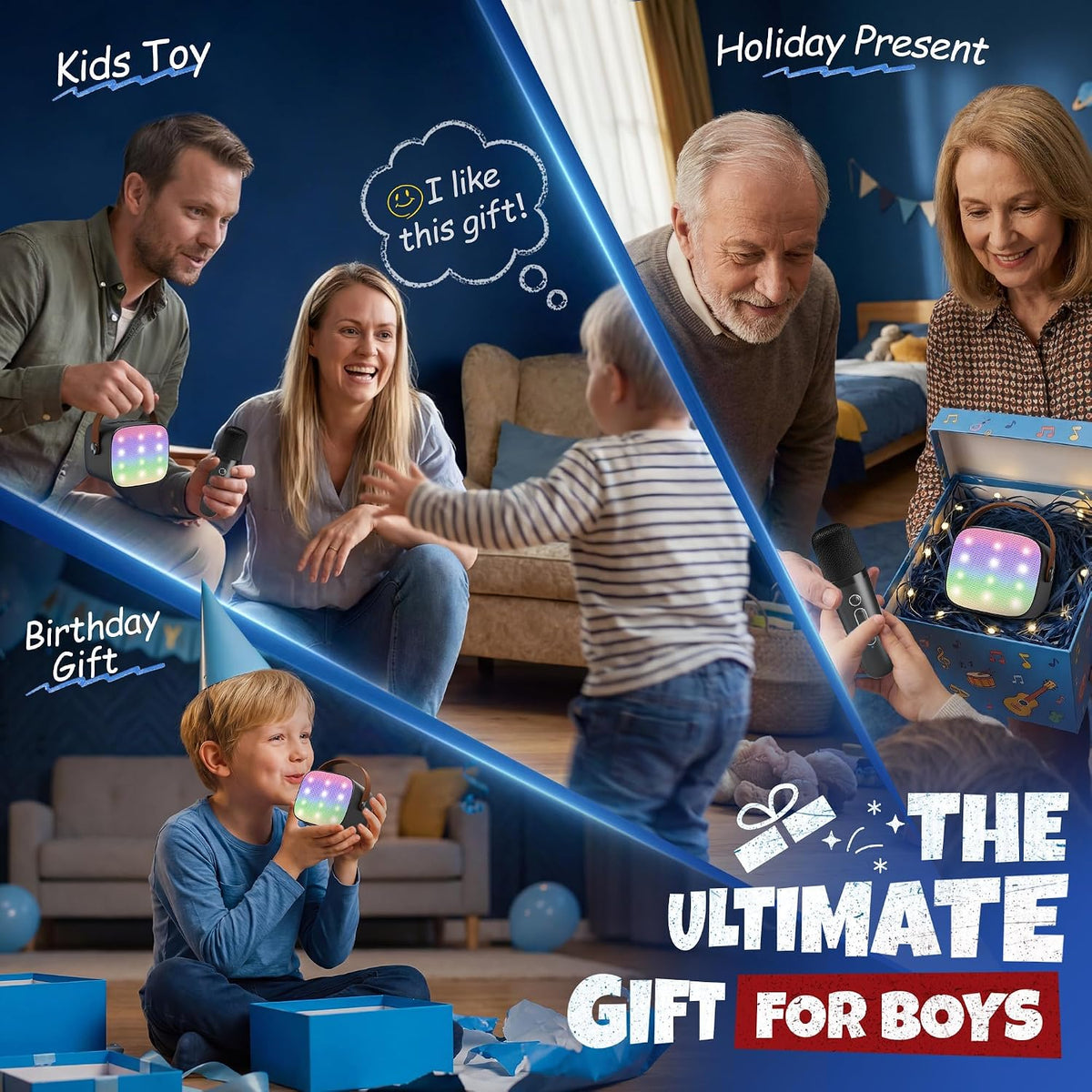 YLL Máquina de karaoke para niños y adultos, regalos de cumpleaños...