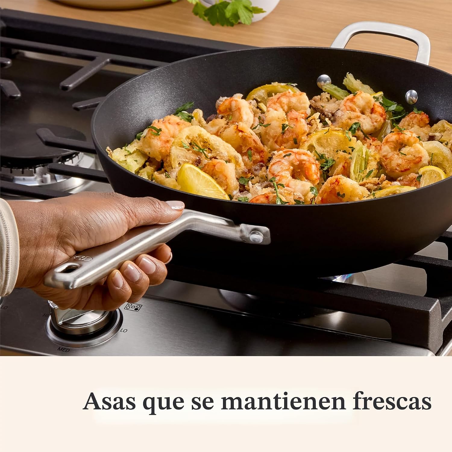 Calphalon® Sartén Jumbo antiadherente anodizada dura de 12 pulgadas...