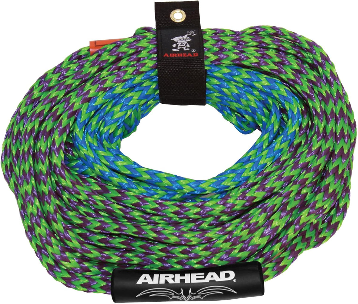 Cuerda de esquí acuático Airhead con mango de goma, 1 sección, 75 pies