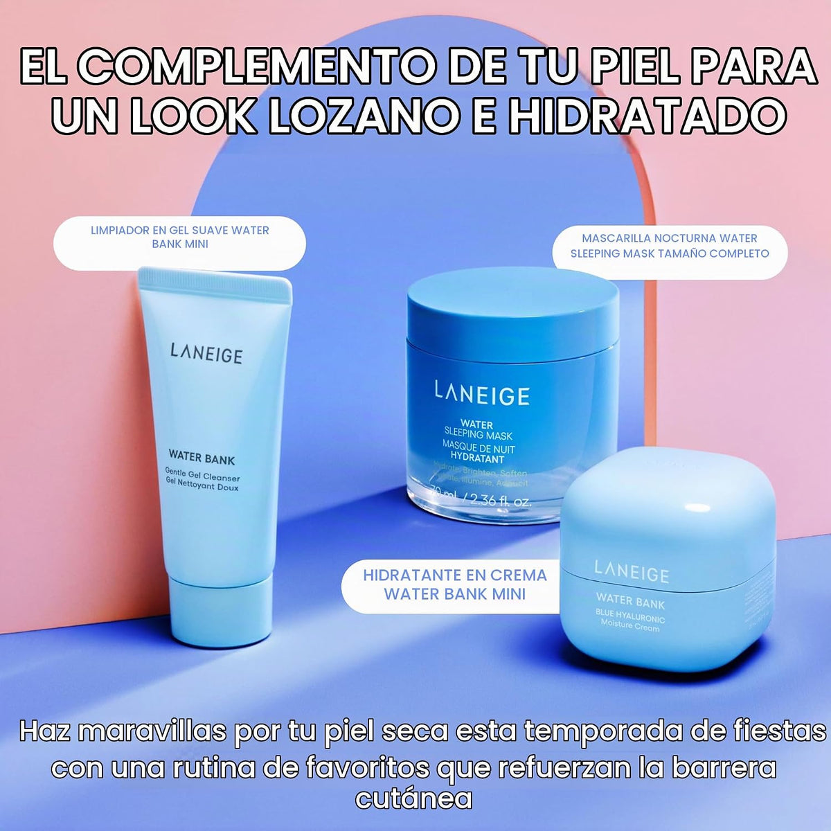 LANEIGE Crema Hidratante Water Bank Azul con Ácido Hialurónico: Cre...