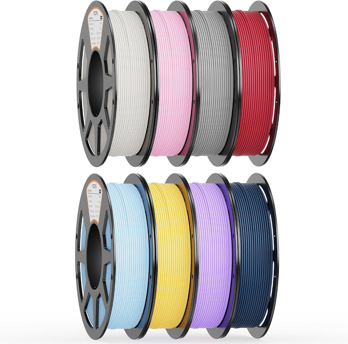 YOOPAI Filamento mate PLA+ de 0.069 pulgadas, paquete de colores in...