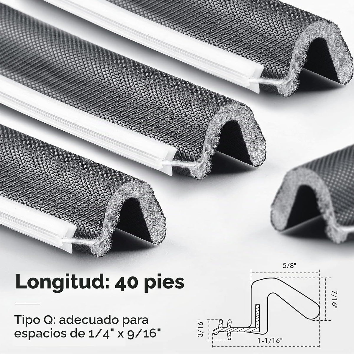 Burlete para puertas y ventanas a prueba de ruidos\/inclemencias de...