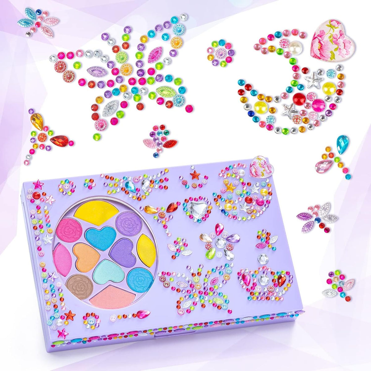 Tomons Kit de maquillaje para niños para niña, juego de belleza de...