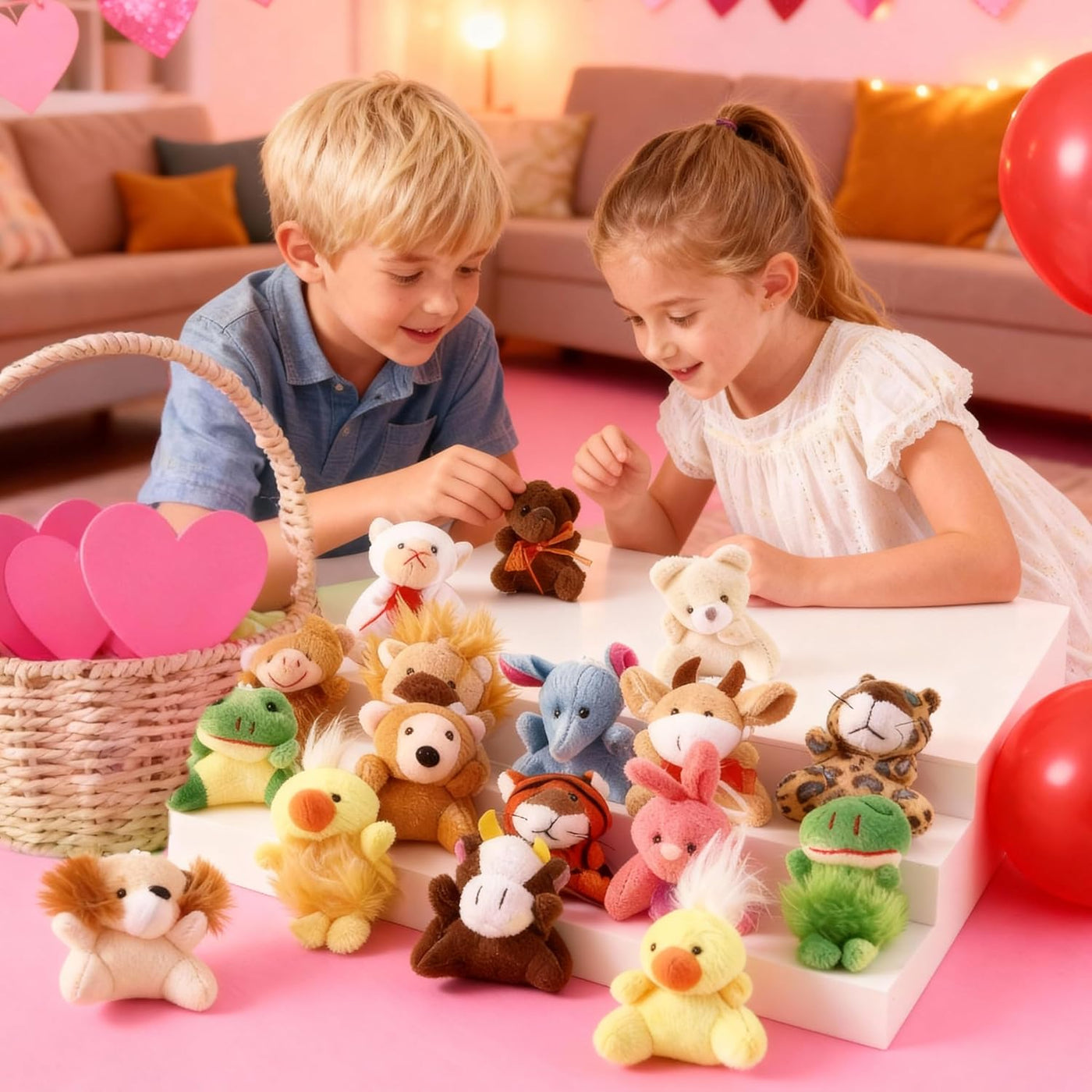 Joyin - Juego de 24 mini juguetes de peluche de animales pequeños s...