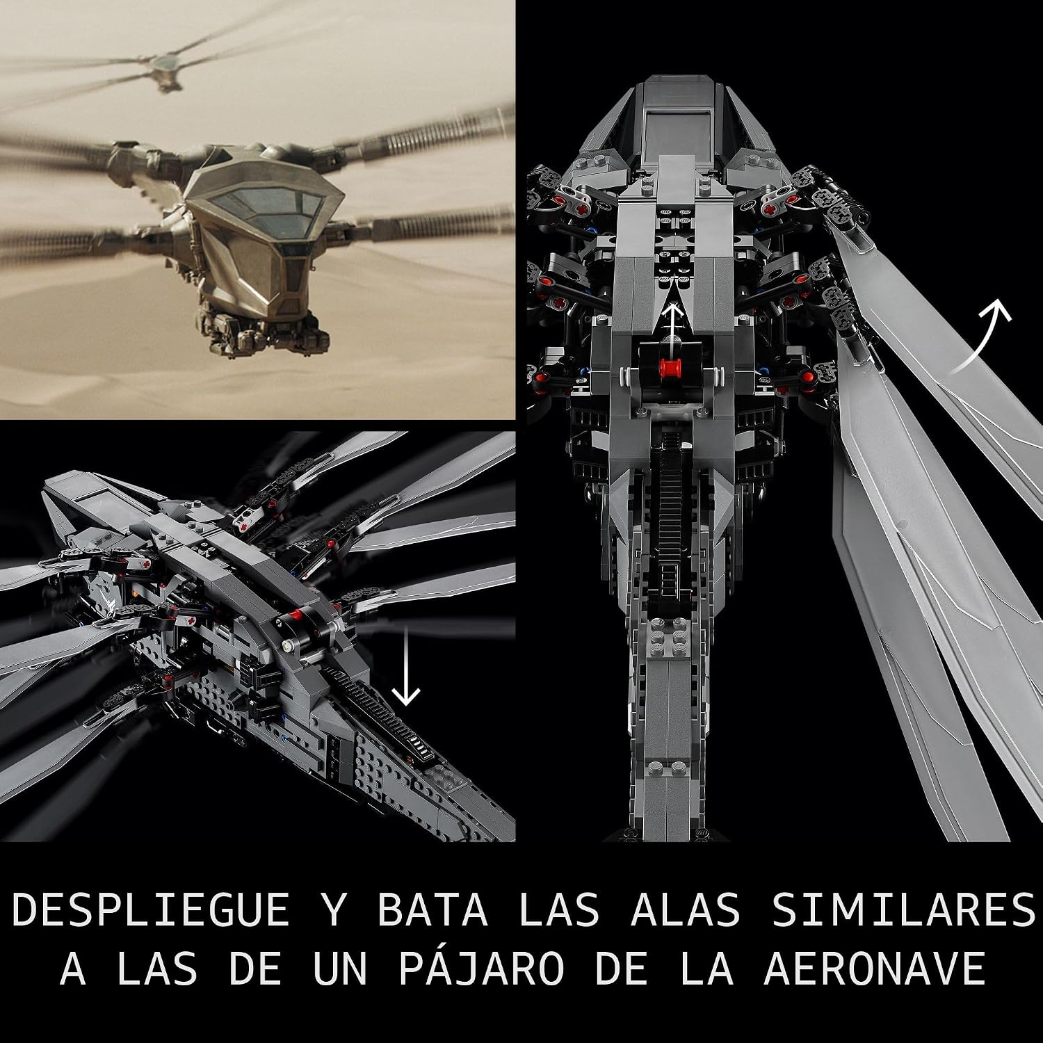 LEGO Icons Dune Atreides Royal Ornithopter 10327, Modelo Colecciona...