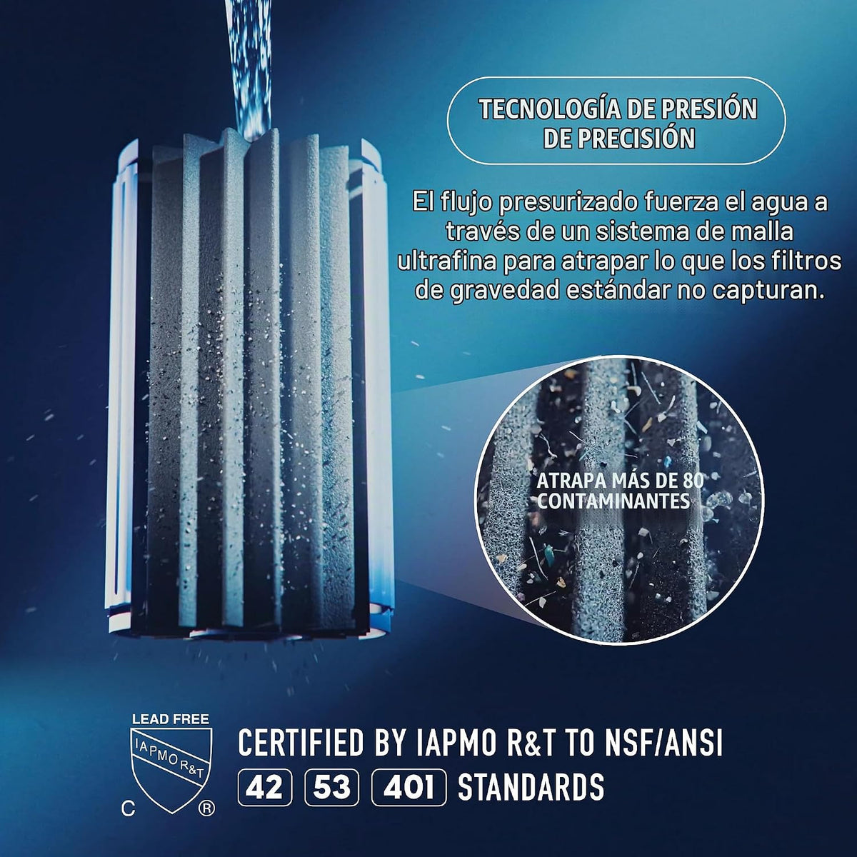 Ninja Reemplazo del filtro de agua HydraSense, 1 paquete, filtració...