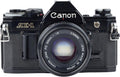 Cámara de película Canon AE-1 35 mm SRL con enfoque manual (negra)...