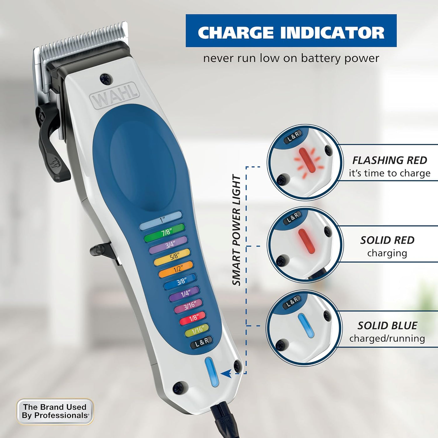 Wahl Cortapelos inalámbricos recargables de iones de litio Color Pr...