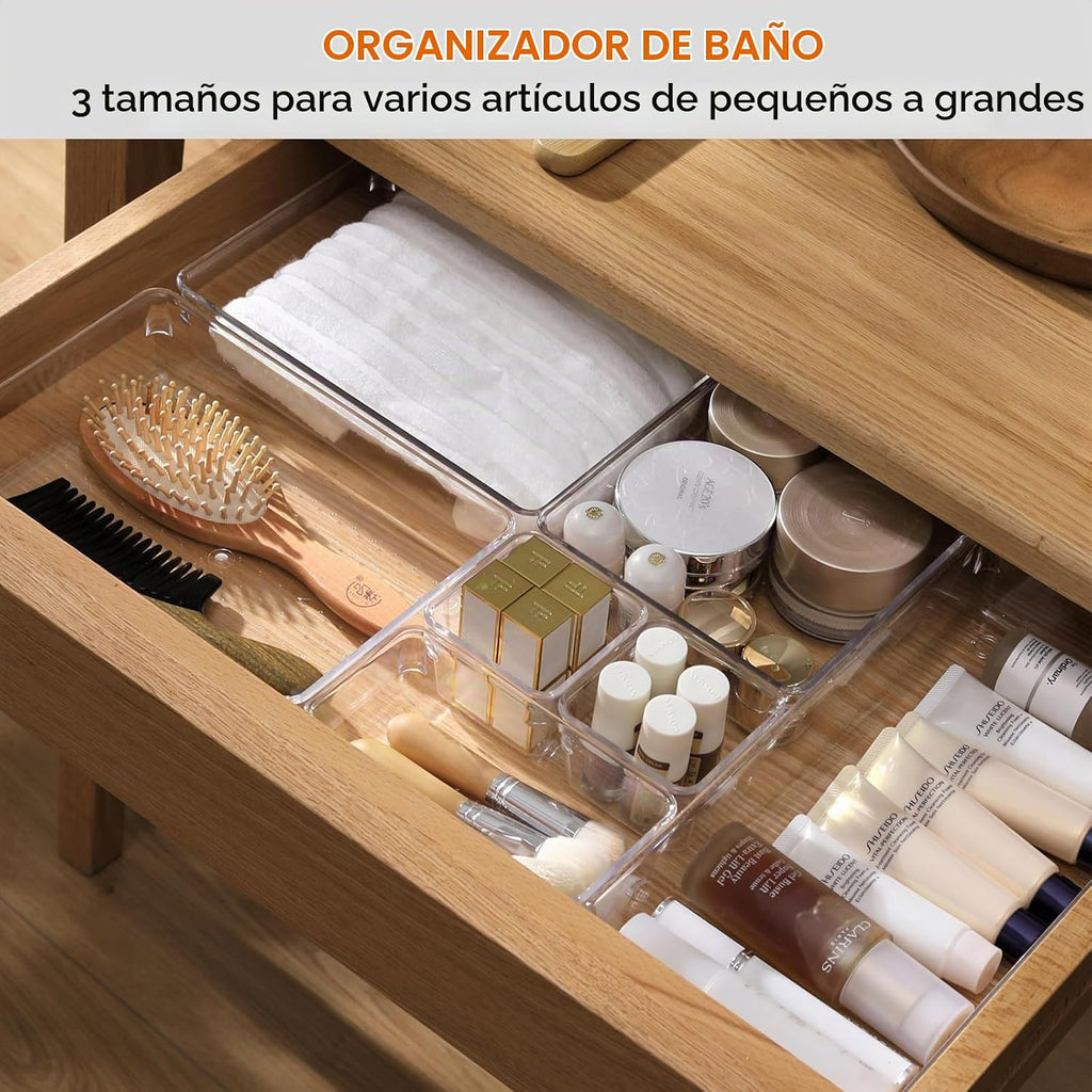 Criusia Paquete de 8 organizadores de cajones para utensilios de co...