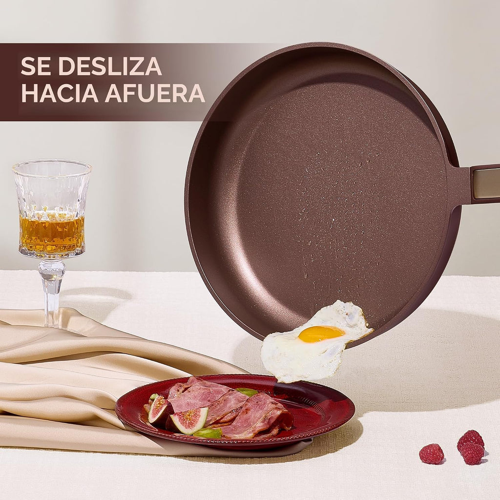 CAROTE Juegos de utensilios de cocina, ollas y sartenes antiadheren...