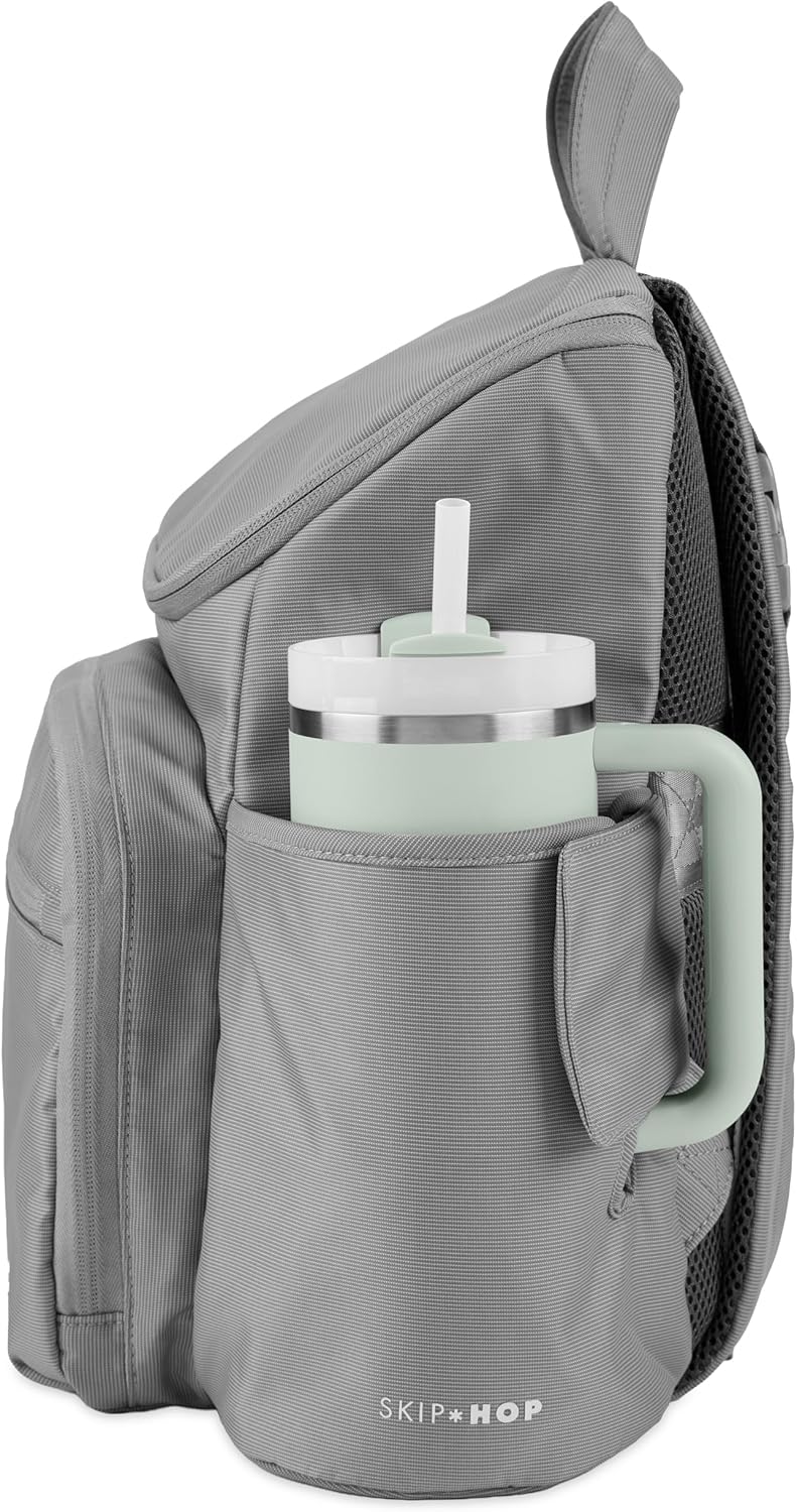 Skip Hop Mochila para pañales con cambiador portátil, bolsillo ajus...