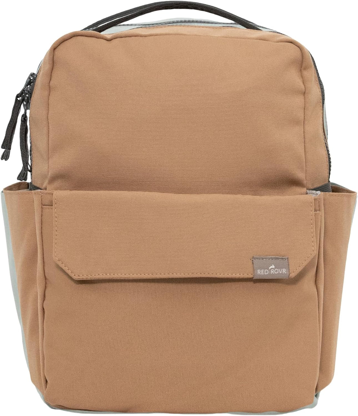 Mini Roo - Mochila para pañales, color marrón caramelo - 6 bolsillo...