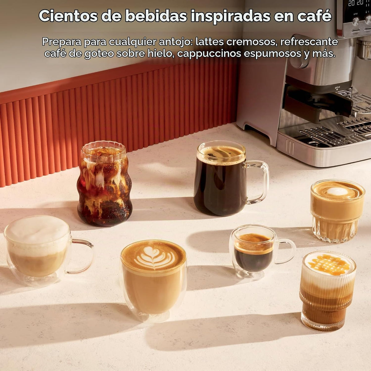 Ninja Luxe Café Mini Plus con AutoFroth, Espresso y Drip, Inoxidabl...