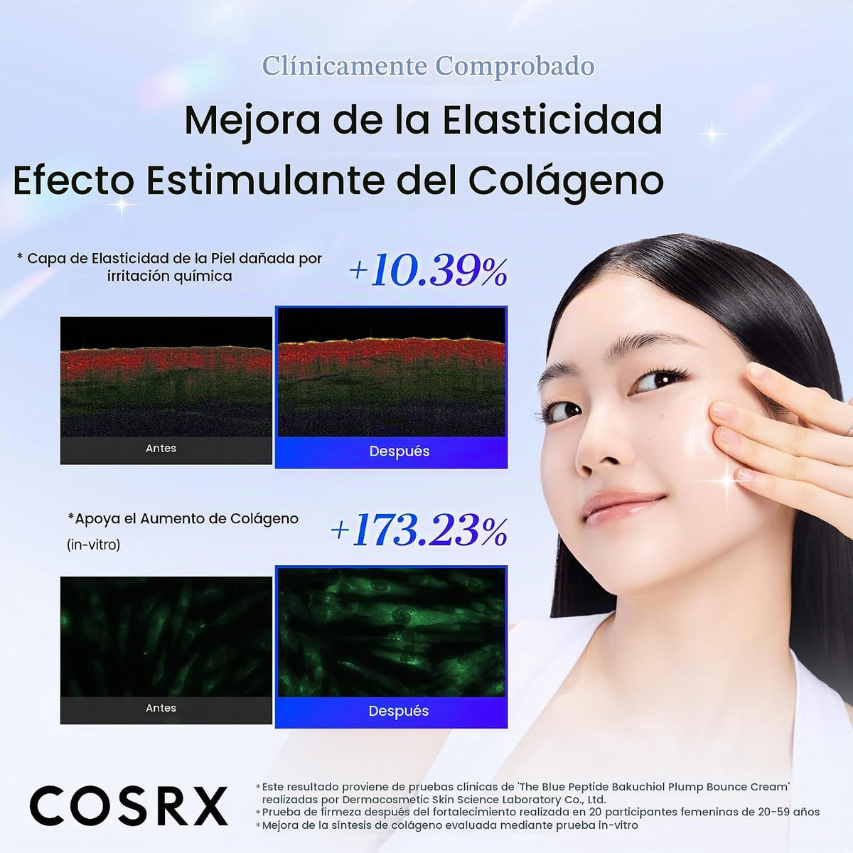 COSRX The Blue Copper Peptide Bakuchiol Cream, antienvejecimiento c...