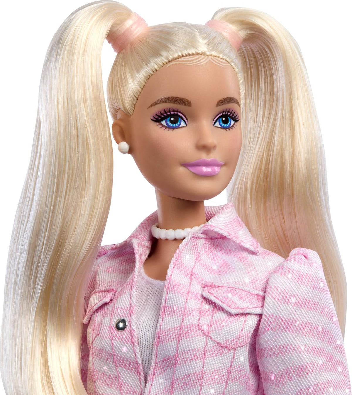 Muñeca Barbie Deluxe Style #9 con cabello rubio y traje de mezclill...