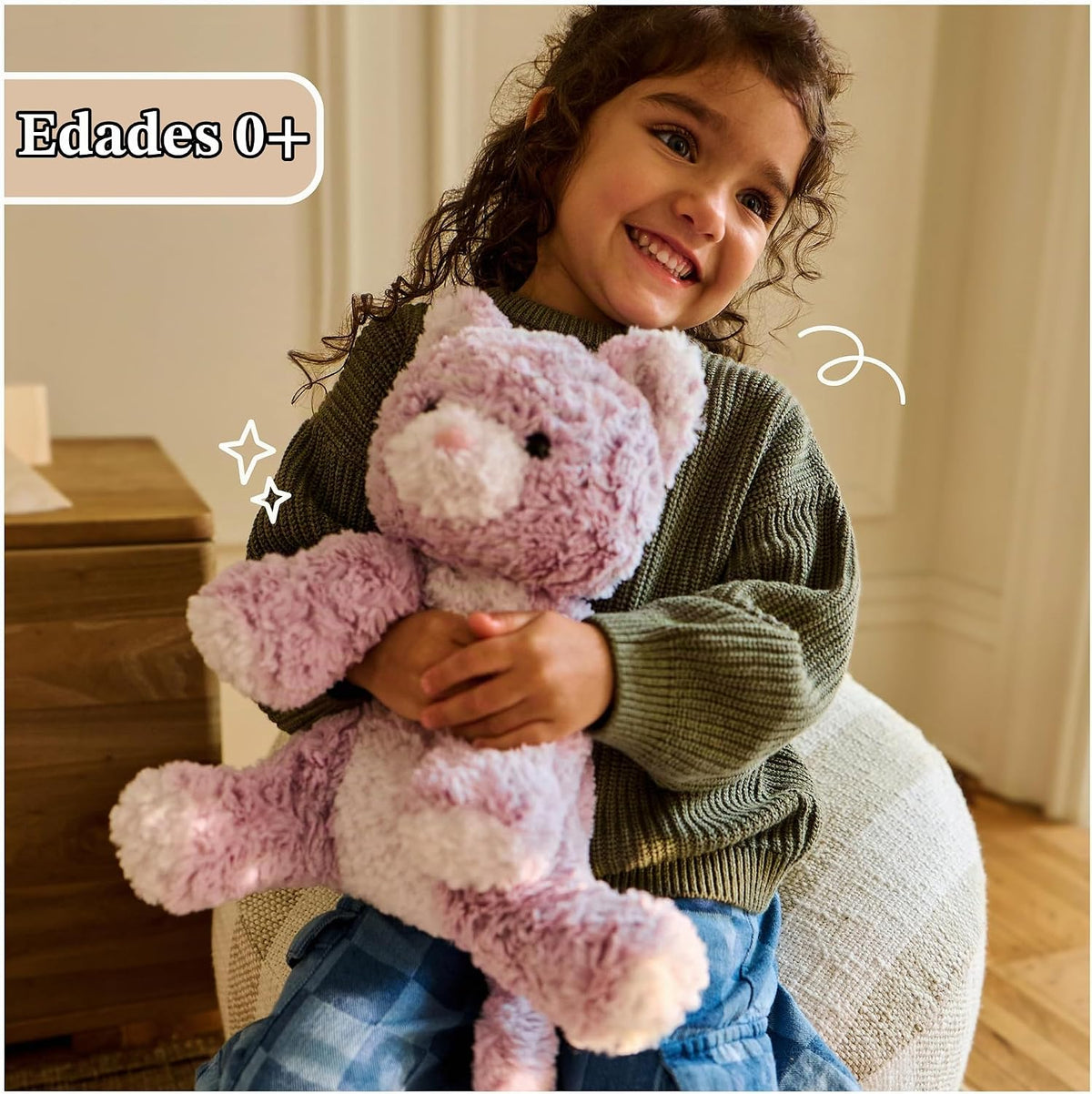 GUND Cozys Collection - Juguete de peluche de gatito de 10 pulgadas...