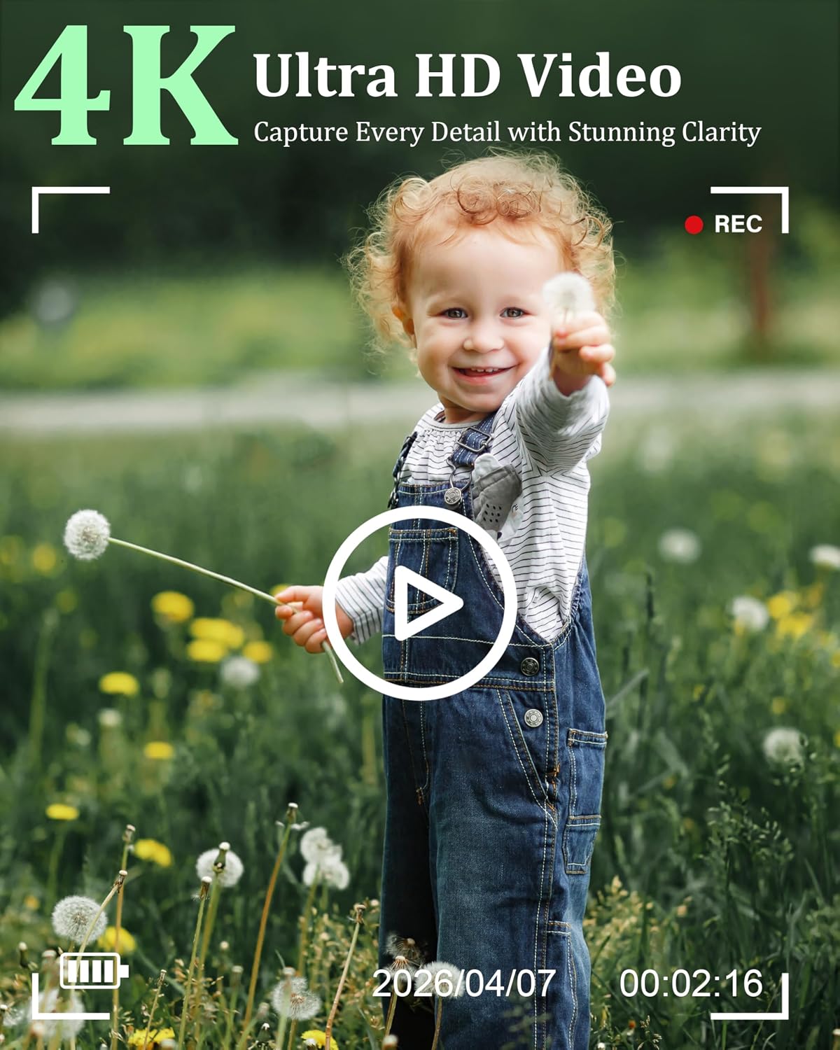 Cámara digital 4K para fotografía, cámara de vlogging de 64MP para...