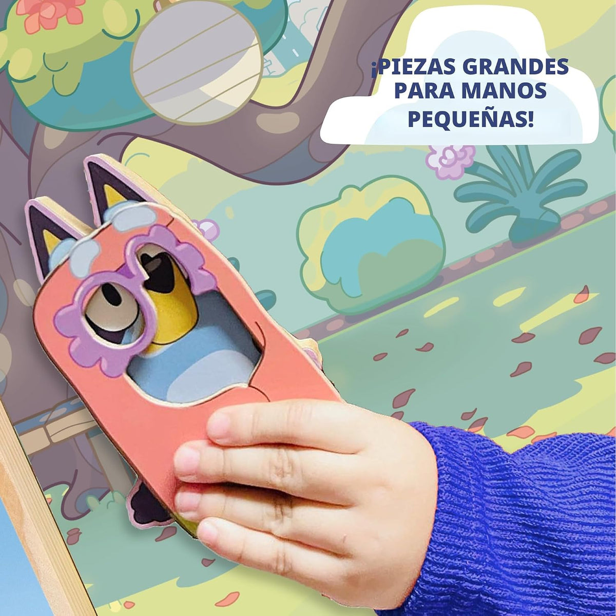 Horizon Group USA Bluey Casa de juegos magnética de madera, juego d...