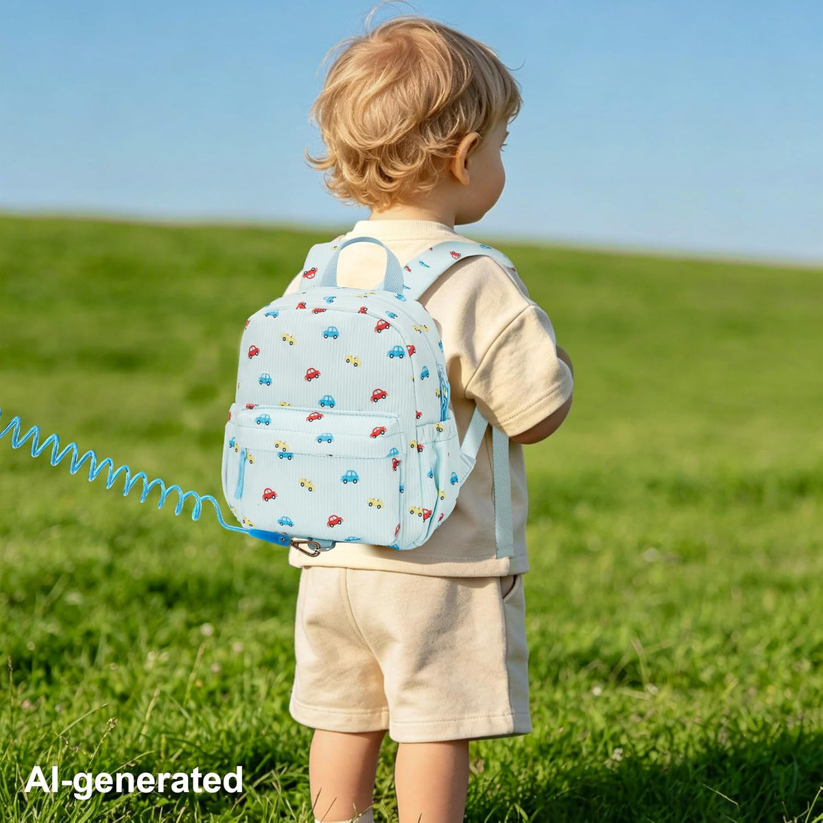 KingCheer Mochila de pana para niños pequeños con correa desmontabl...