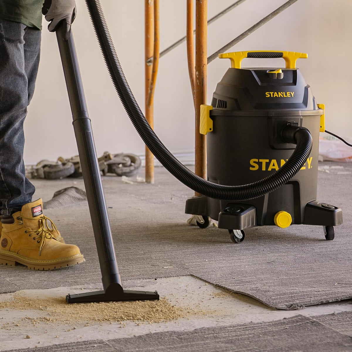 STANLEY SL18701P-10A Aspiradora húmeda\/seca, 10 Galones 6.0 con pi...