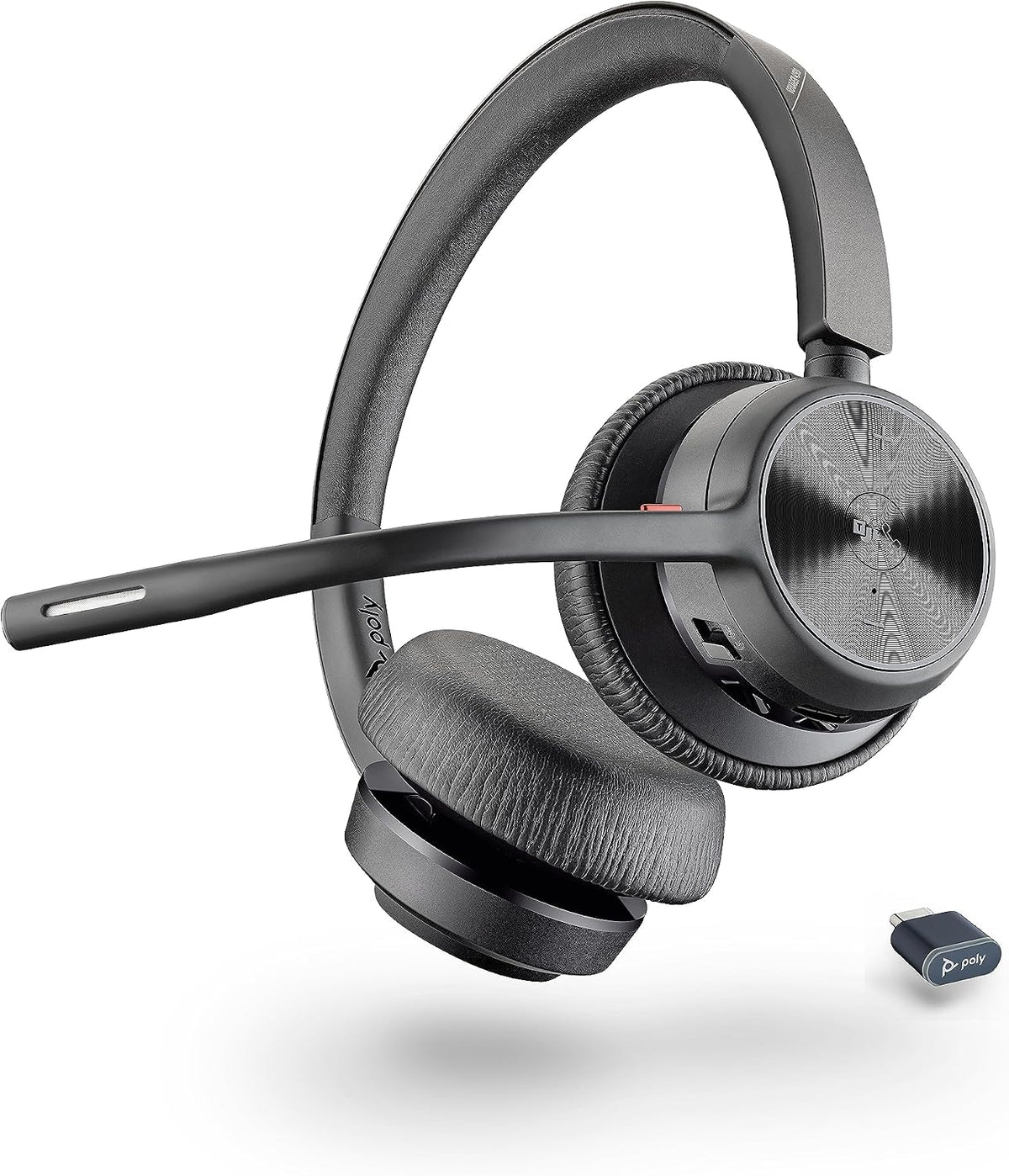 Poly Voyager 4320 UC: Bluetooth, auriculares inalámbricos con micró...