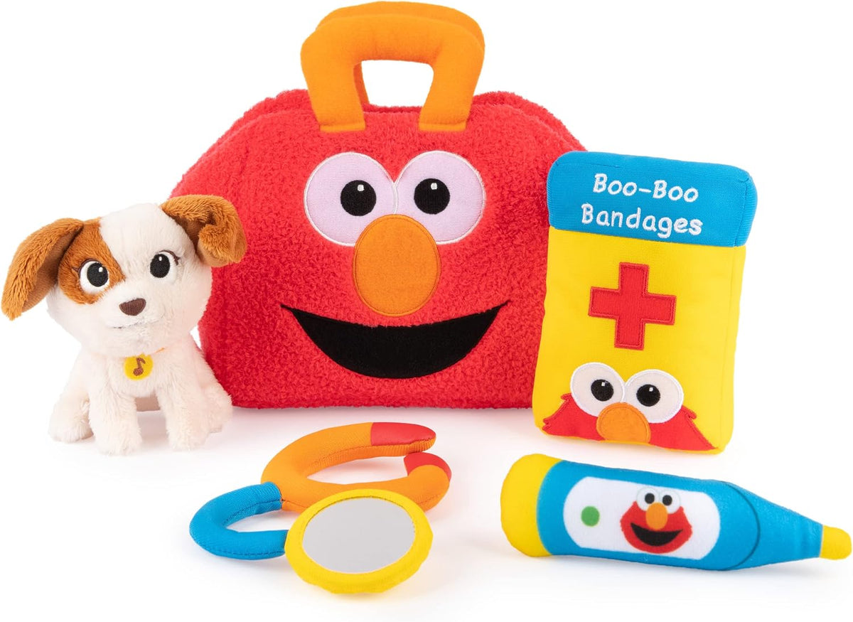 GUND Sesame Street Elmo Tango Checkup 5 Pc. juguete sensorial de pe...