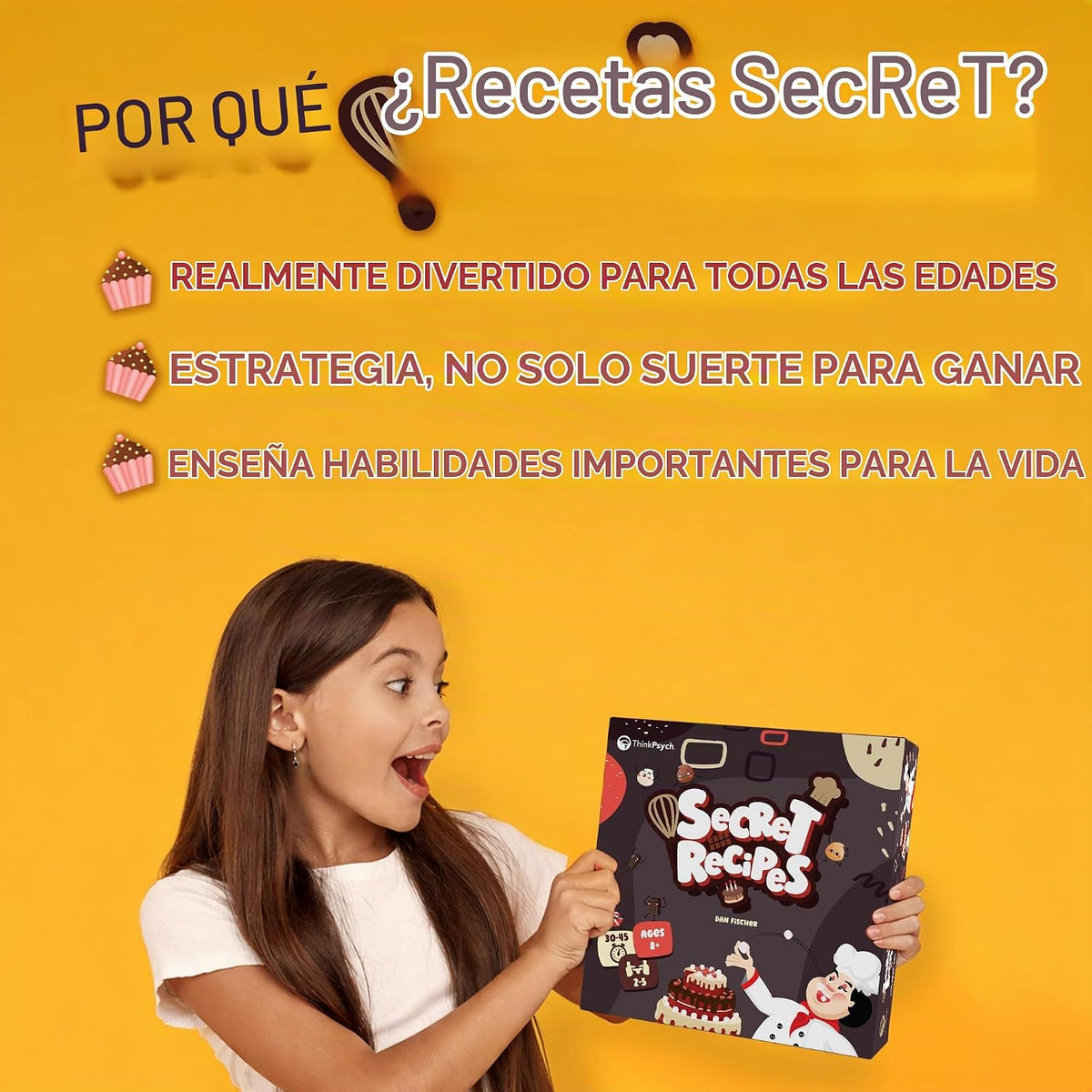 ThinkPsych Recetas secretas - Juego de cartas de estrategia Go Fish...