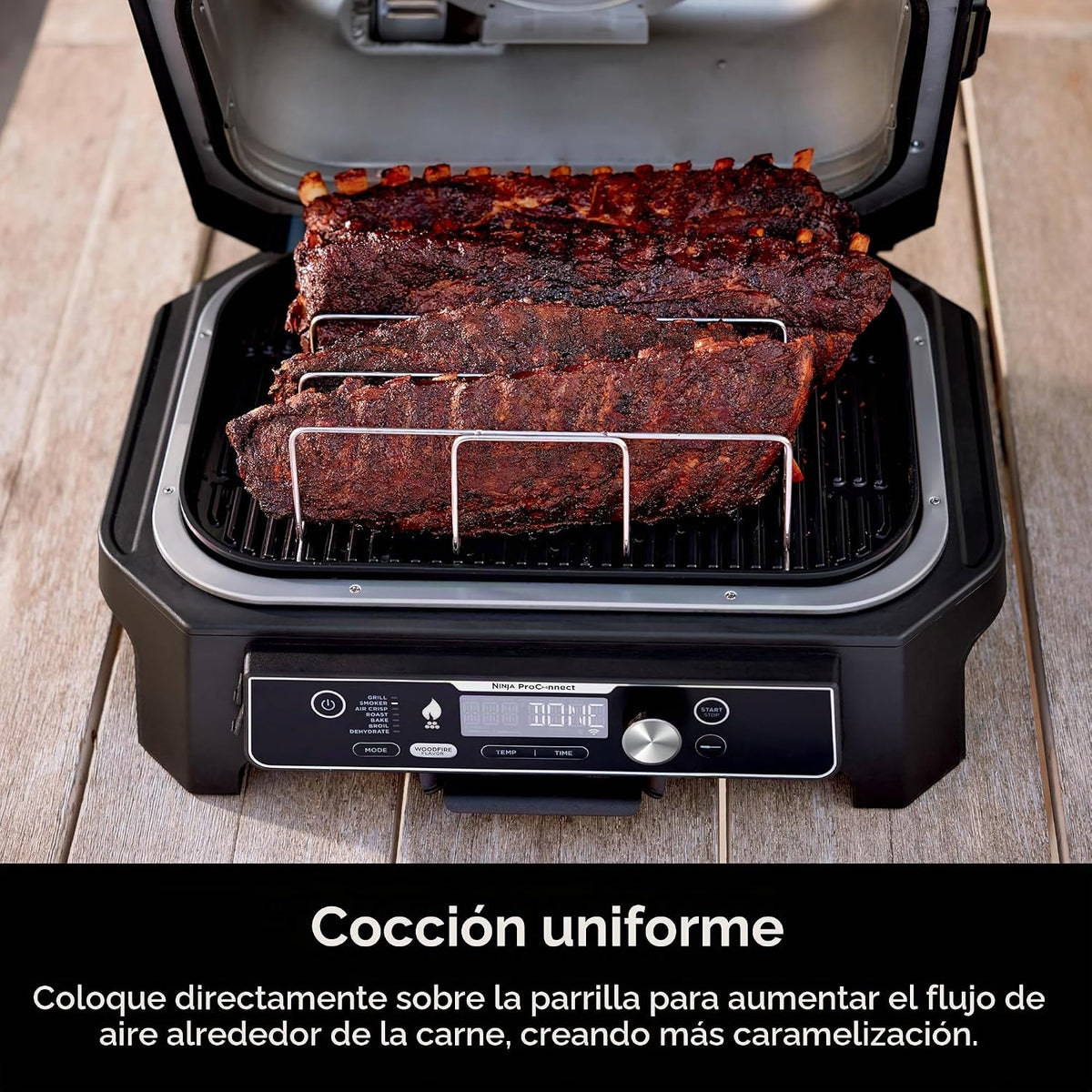 Ninja XL Woodfire Rib Rack, para OG800\/OG900, 4 estantes completos...