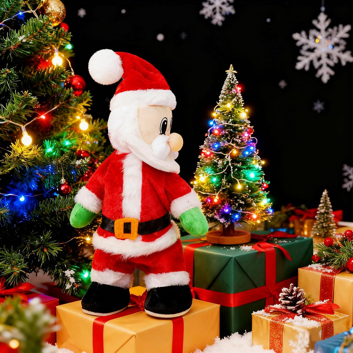 Holiberty Twerking Santa Divertida Decoración de Navidad Suave Pelu...