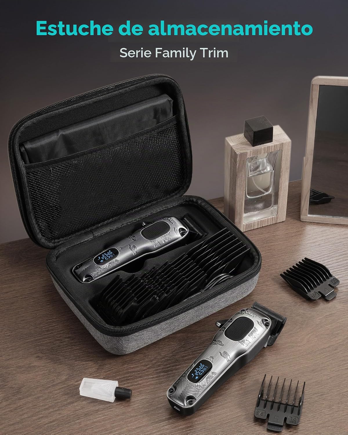 VGRPRO Cortapelos para hombre profesional, inalámbrico y con cable...