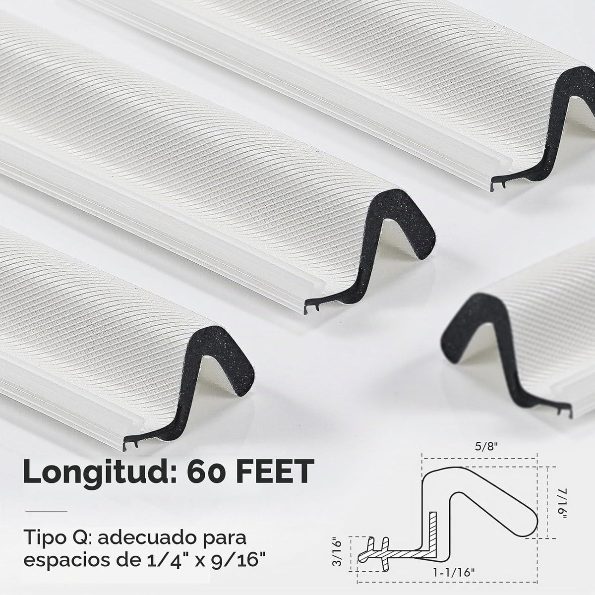 BBTO Burlete Sellador de Puerta Exterior Burlete para Ventana en Fo...