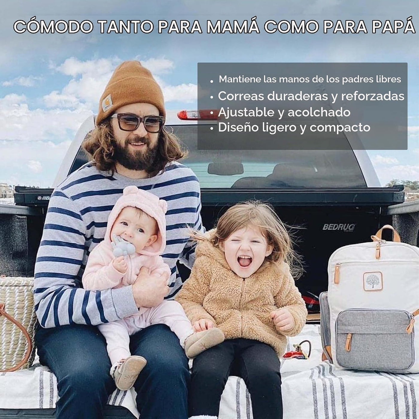 Parker Baby Co. Mochila de pañales original de abedul de 8 años - C...