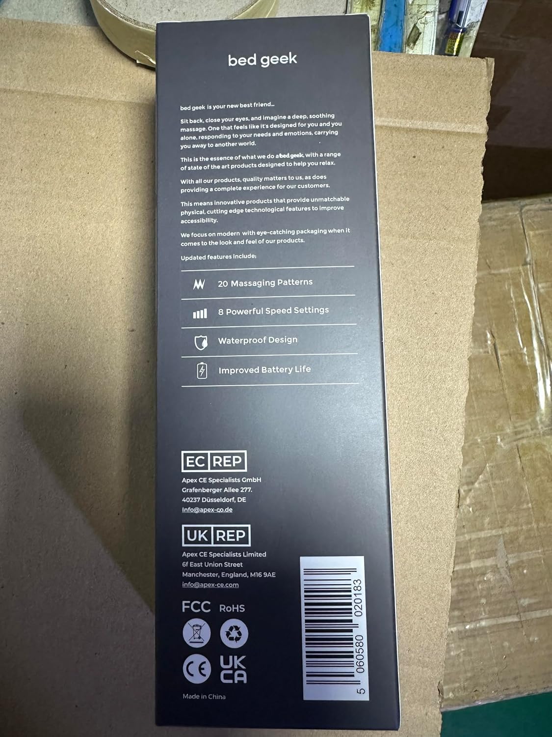 Bed Geek - Masajeador personal de varita con nueva función de memor...